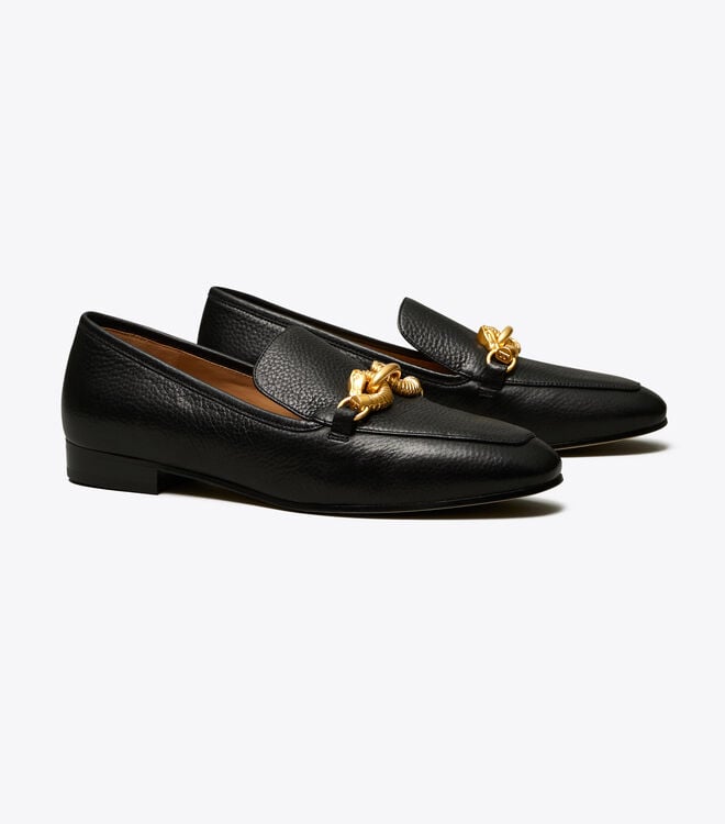 Tory Burch Black Jessa Loafers