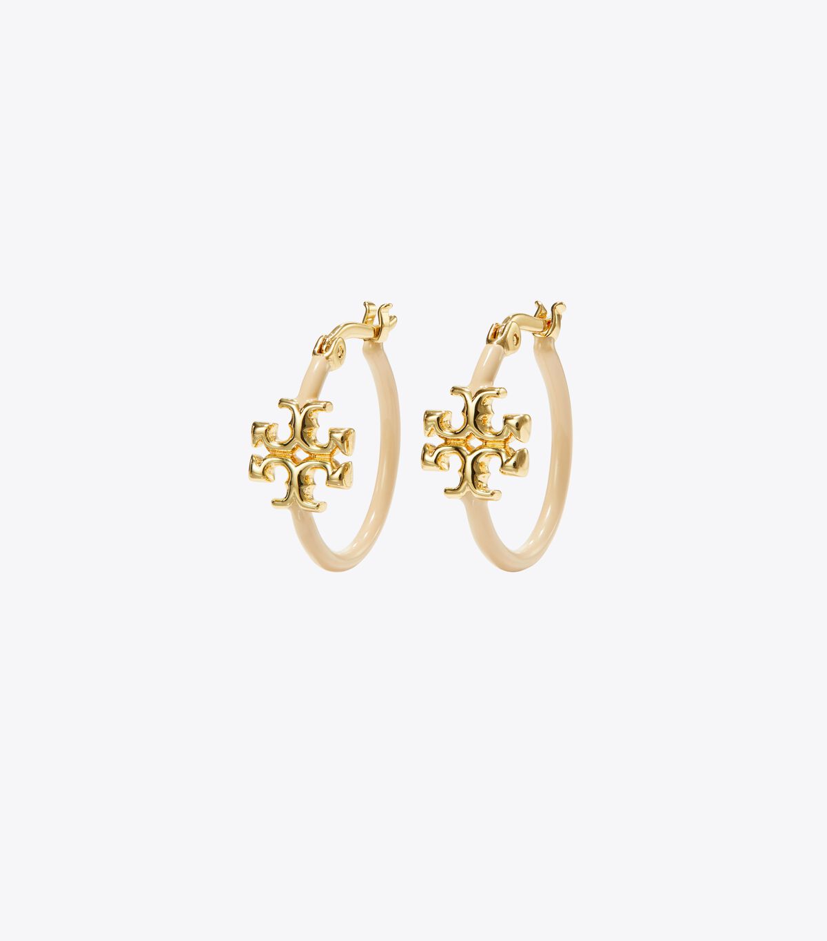 Tory Burch Gold Eleanor Small Hoop Earrings