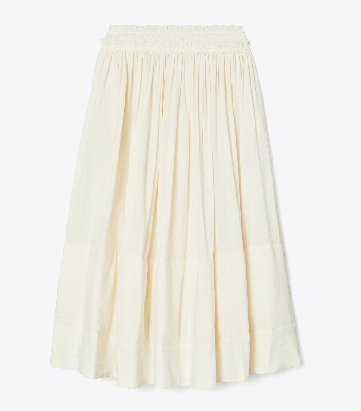 Tory Burch White Ruched Waist Skirts