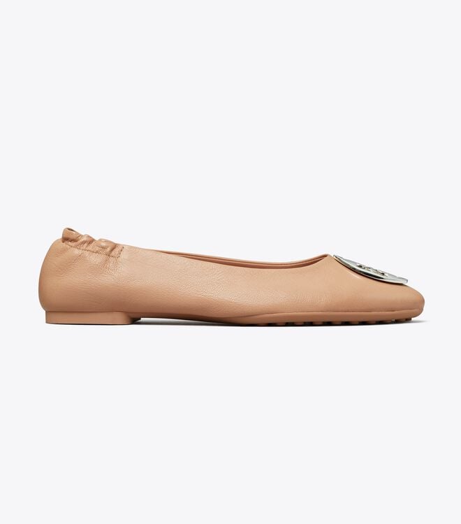 Tory Burch Brown Claire Ballet Flats