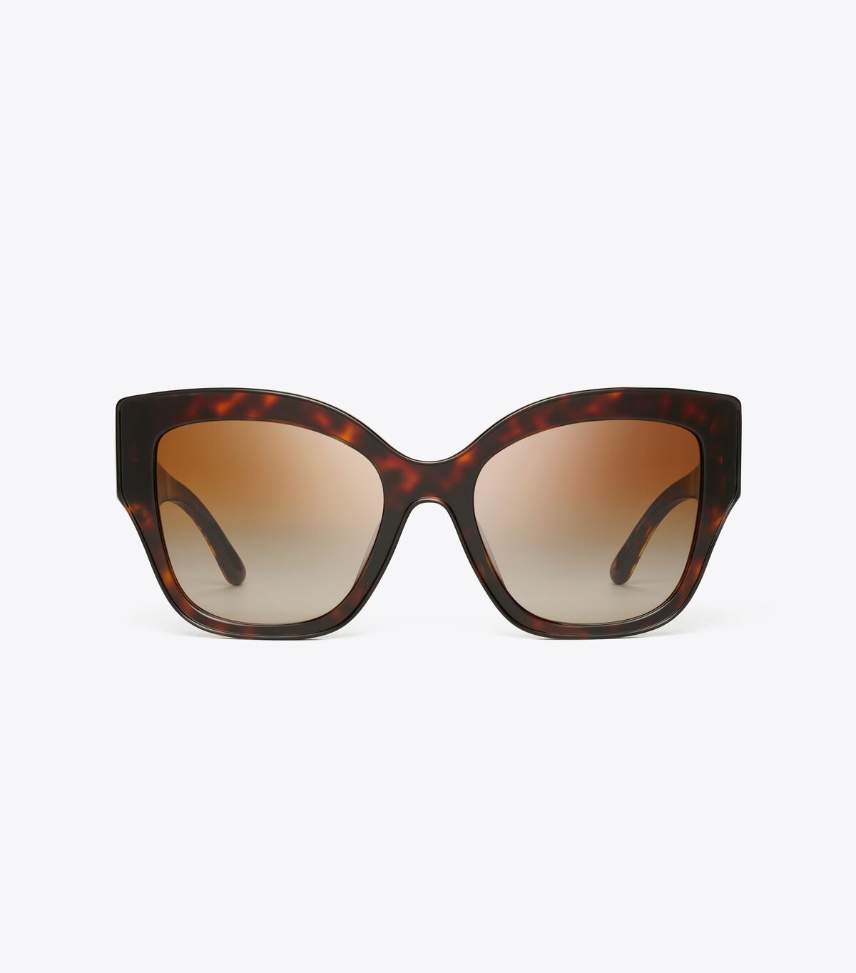 Tory Burch Dark Brown Oversized Cat-eye Sunglasses