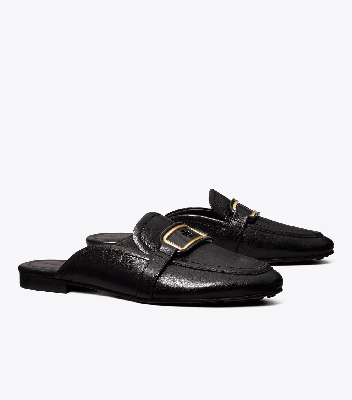 Tory Burch Black Georgia Backless Loafers