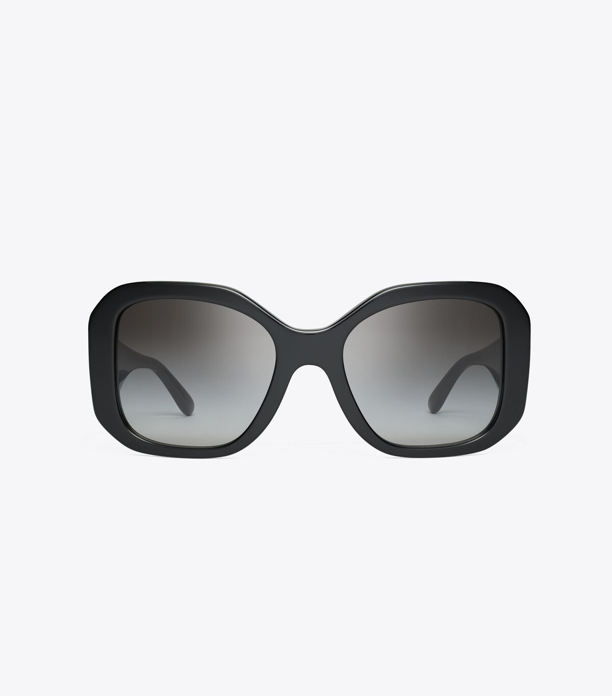 Tory Burch Black Grey Oversized Square Sunglasses