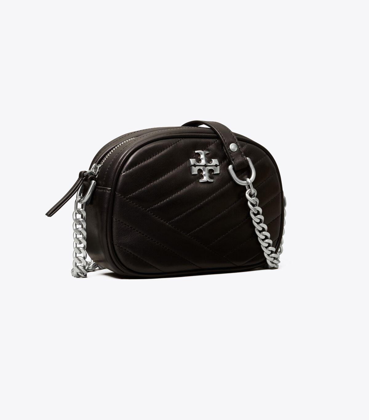 Tory Burch Black Kira Chevron Small Mini Bag