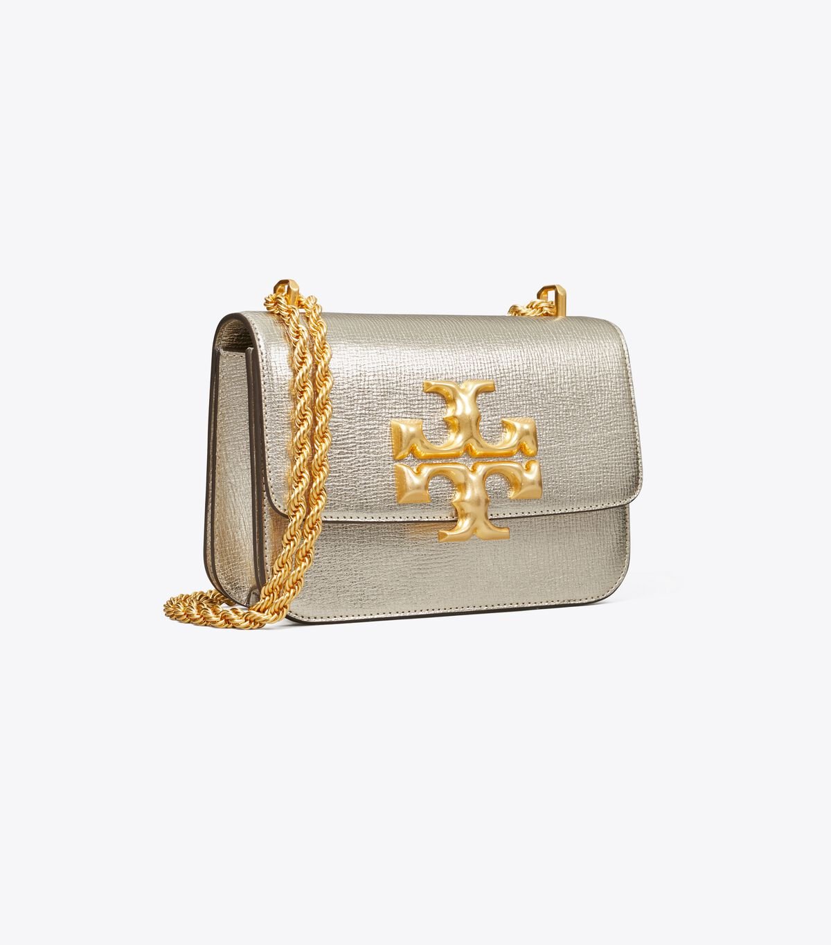 Tory Burch Gold Eleanor Small Shoulder Bags