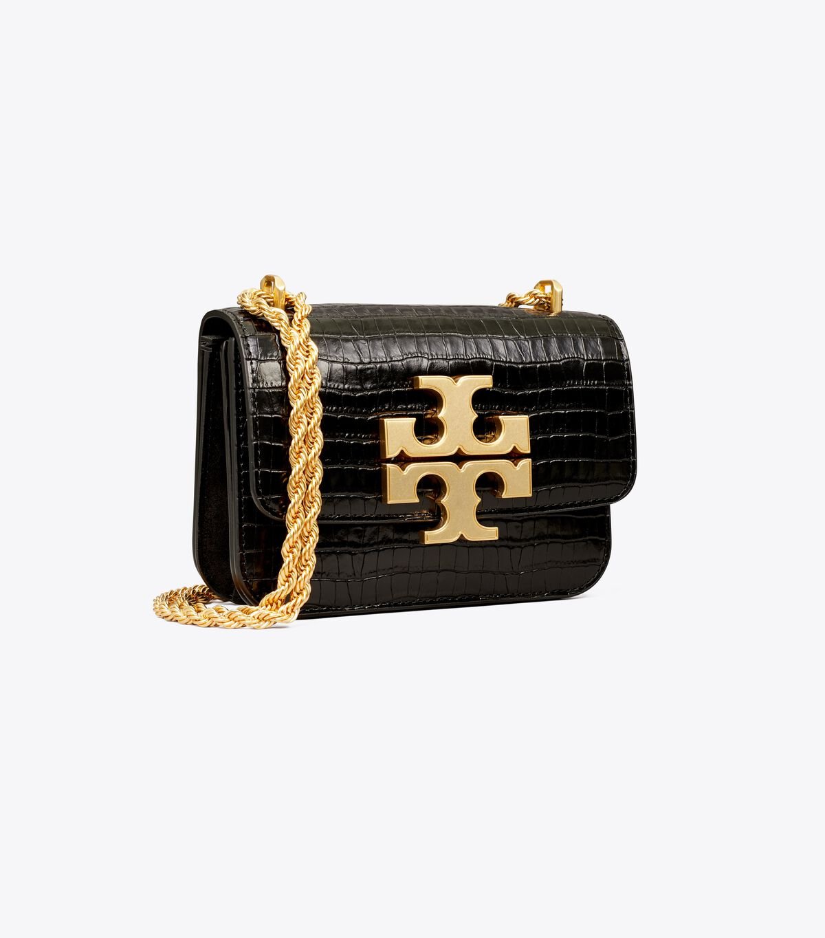 Tory Burch Black Small Eleanor Embossed Shoulder Bags