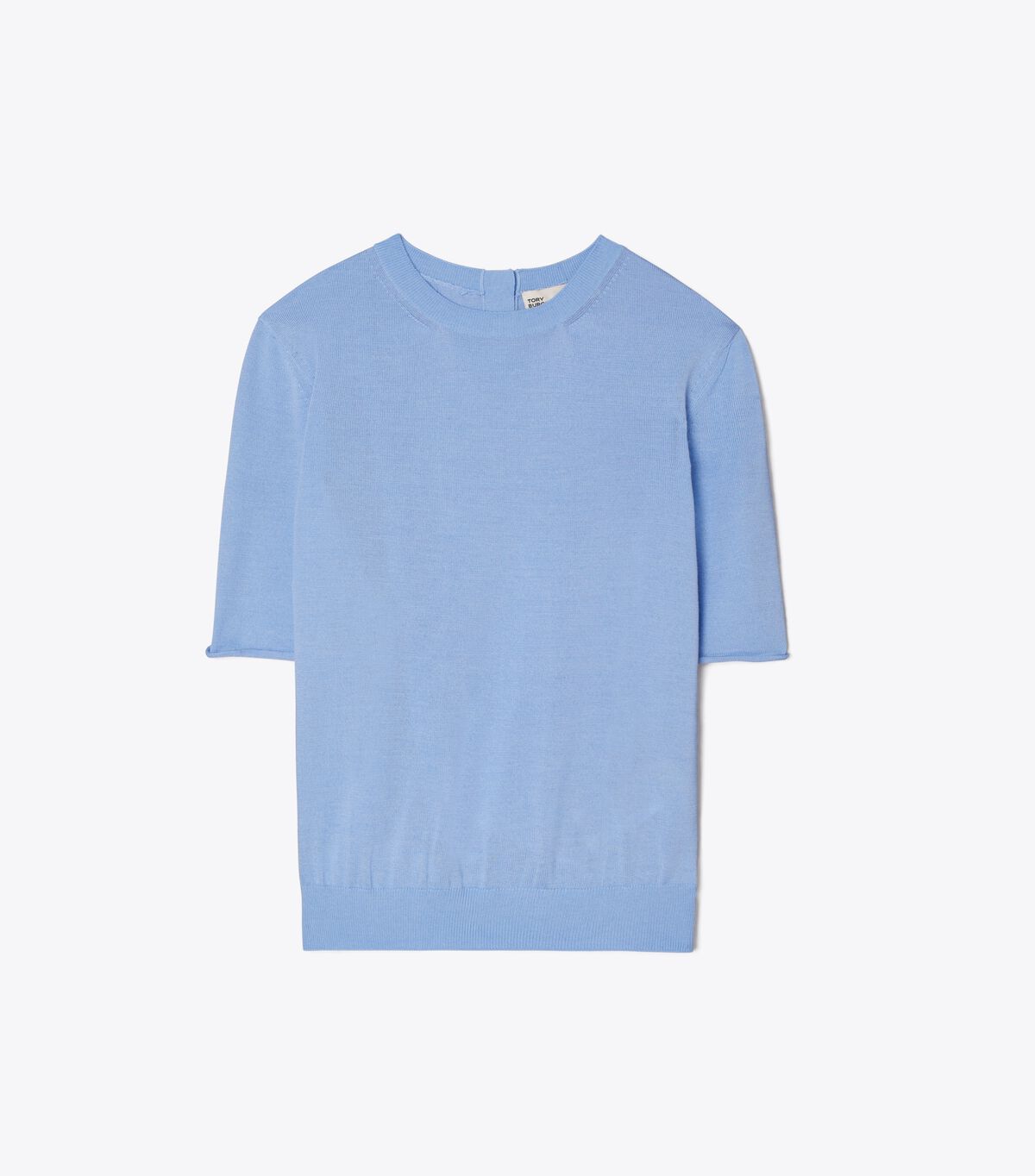 Tory Burch Light Blue Short-sleeve Sweaters