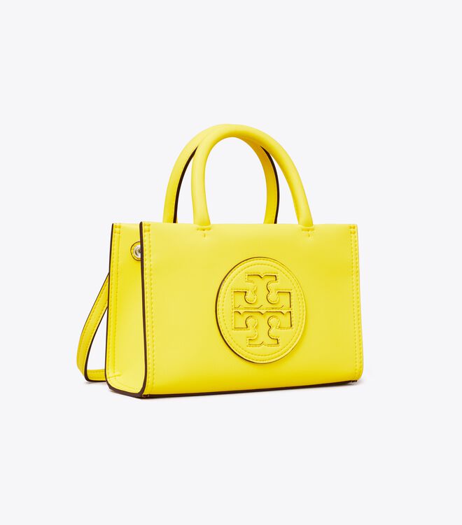 Tory Burch Yellow Mini Ella Bio Tote Bags