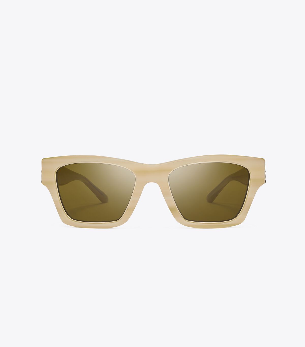 Tory Burch White / Olive Trace Sunglasses