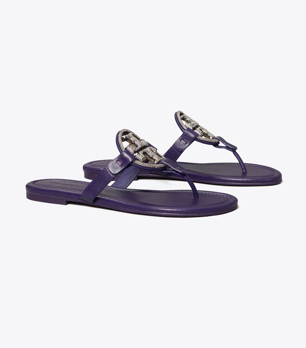 Tory Burch Deep Purple Miller Pavé Sandals