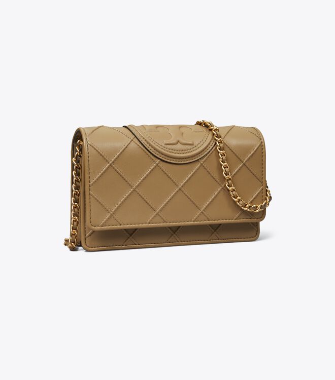 Tory Burch Khaki Fleming Soft Crossbody Bags