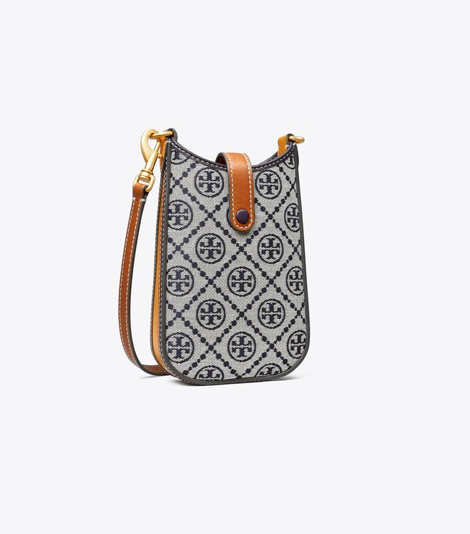 Tory Burch Navy T Monogram Crossbody Bags