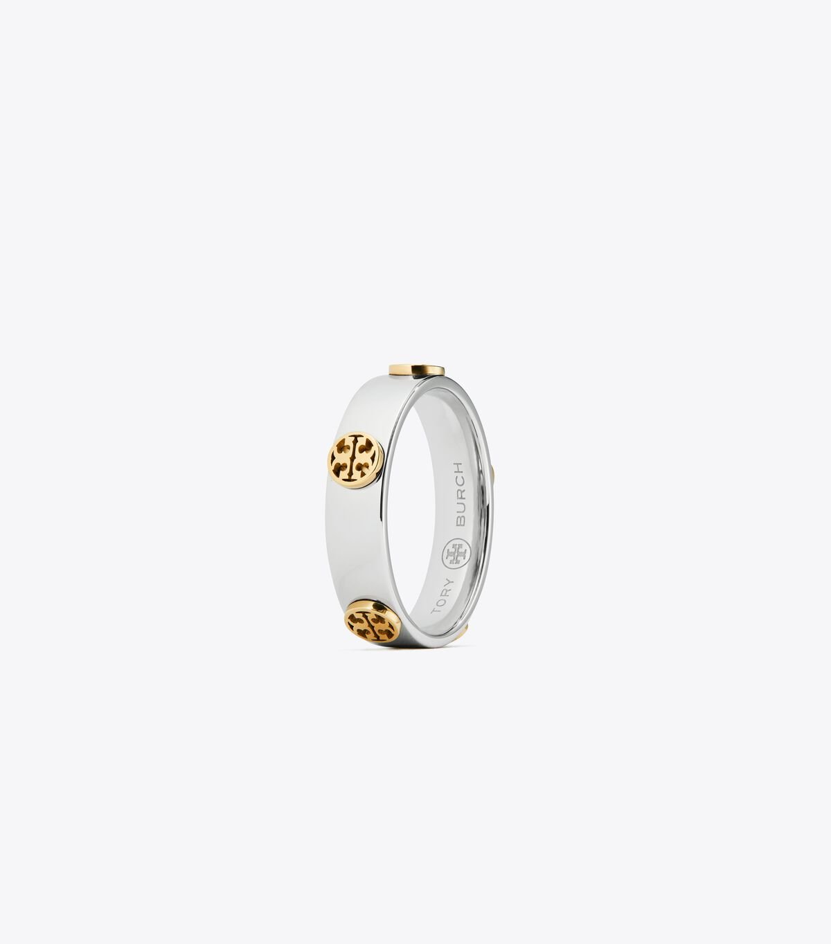 Tory Burch Silver / Gold Miller Stud Ring