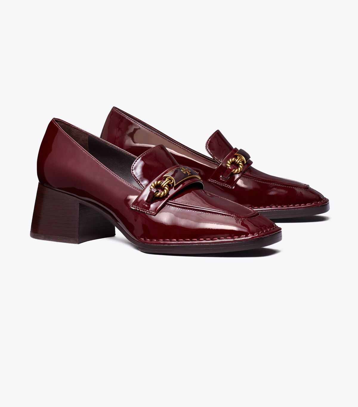 Tory Burch Burgundy Perrine Loafers
