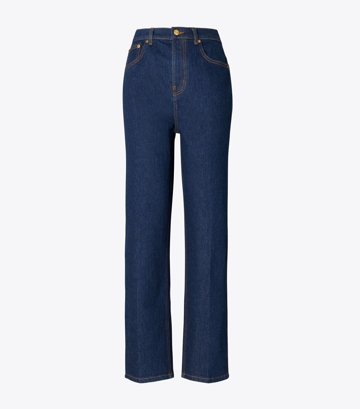 Tory Burch Blue High-rise Straight Jeans