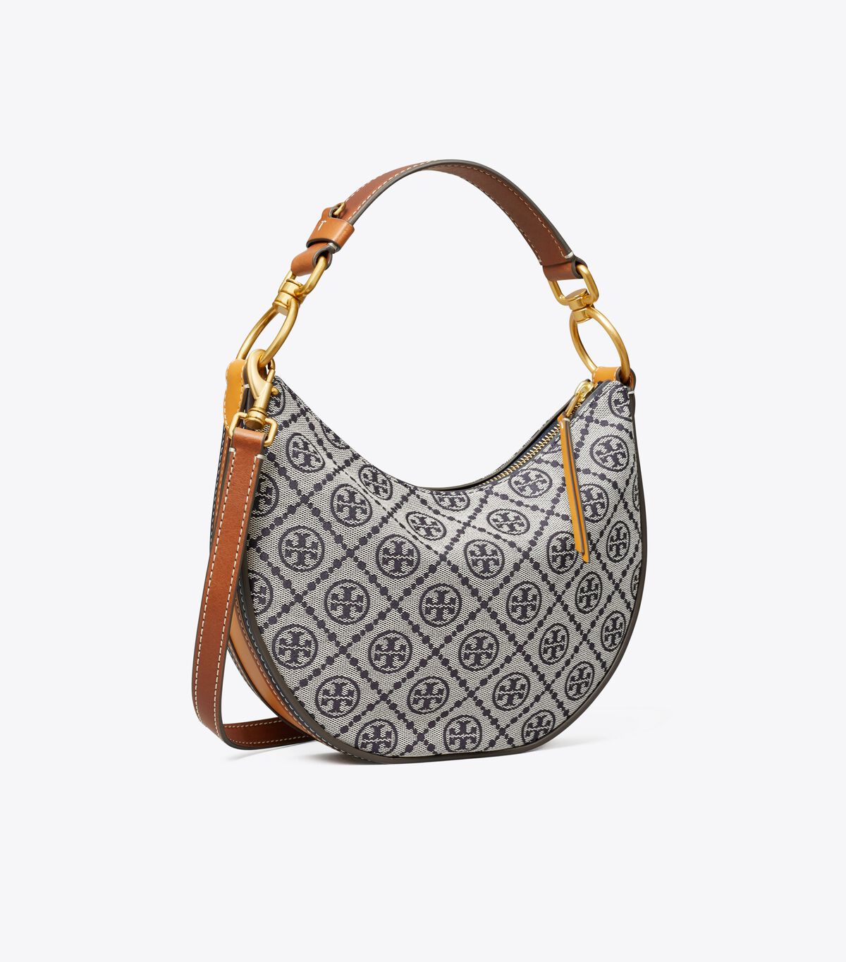 Tory Burch Navy T Monogram Jacquard Mini Shoulder Bags