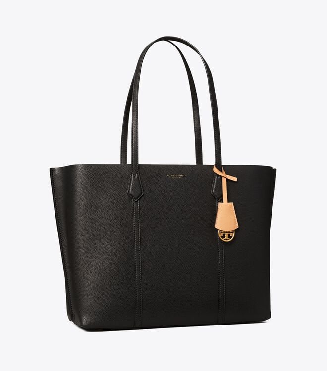 Tory Burch Black Perry Tote Bags