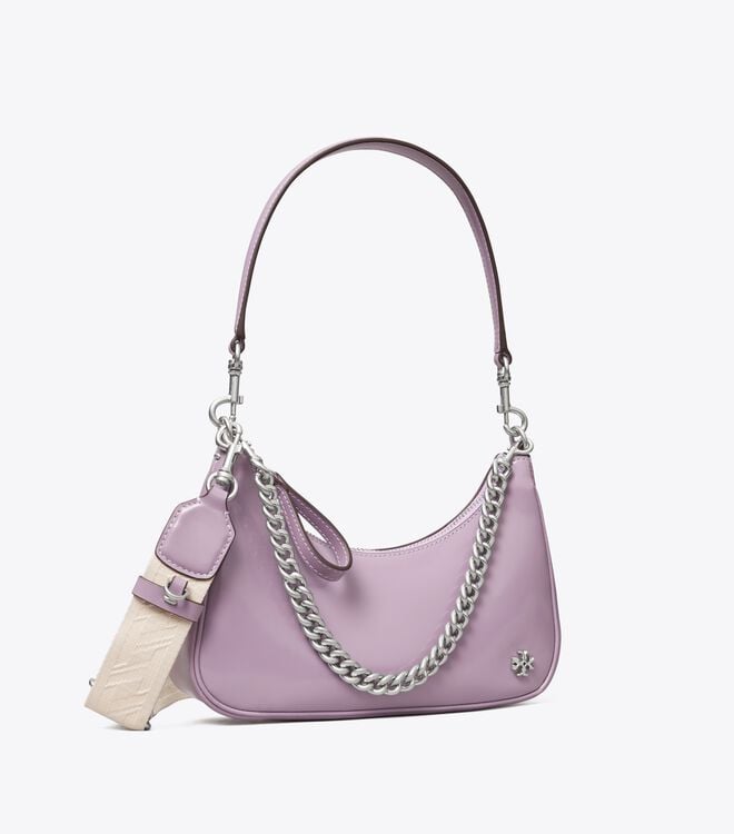 Tory Burch Light Purple Small 151 Mercer Spazzolato Shoulder Bags