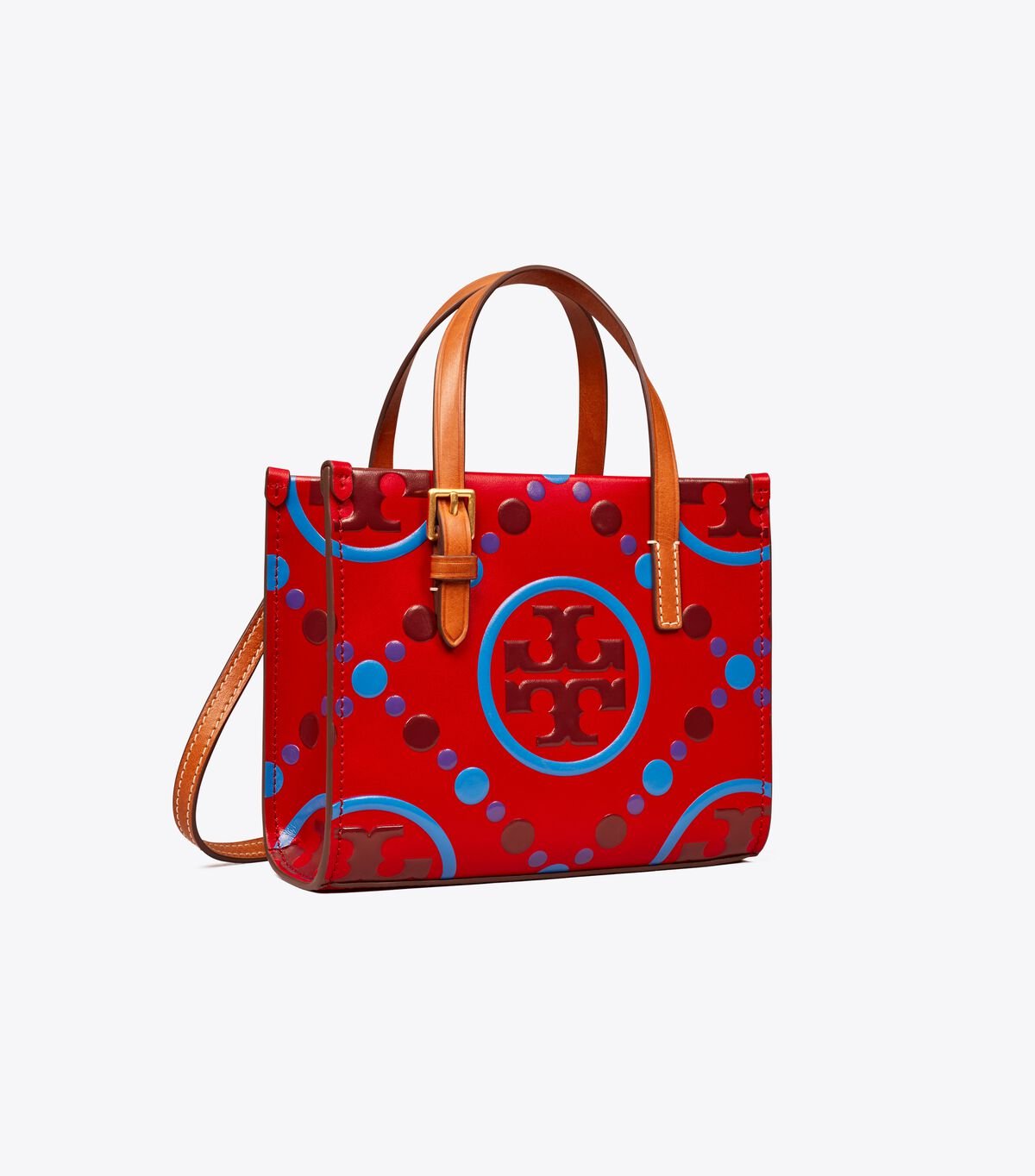 Tory Burch Red Mini T Monogram Tote Bags