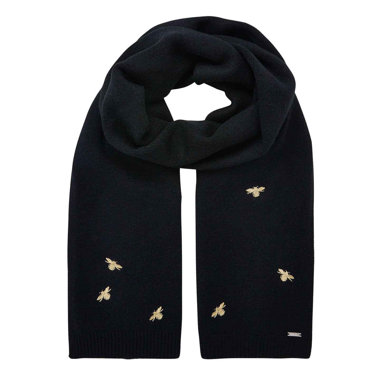 Joules Ladies Stafford Knitted Scarf With Embellishment