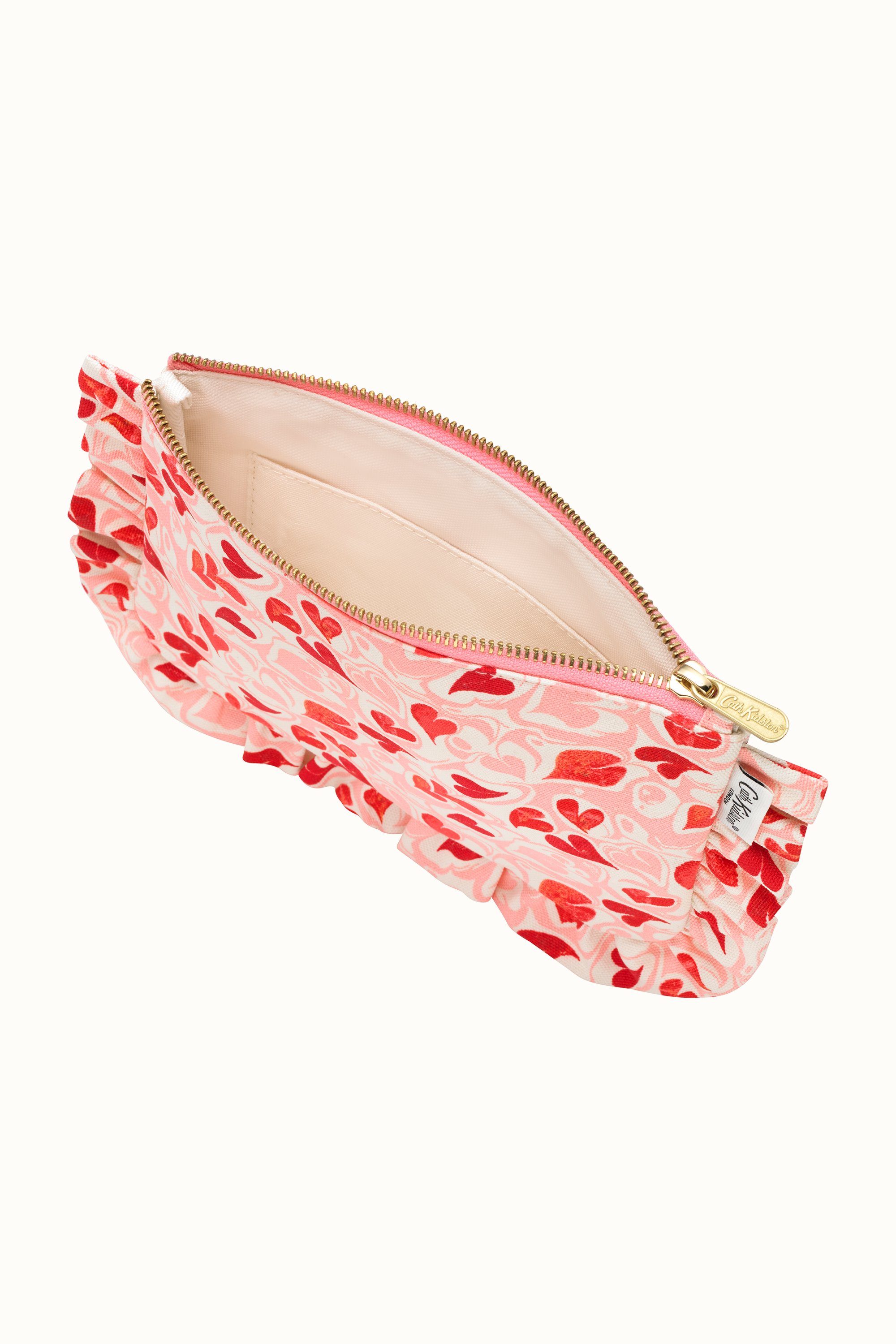 Marble Hearts Ditsy Frilly Pouch