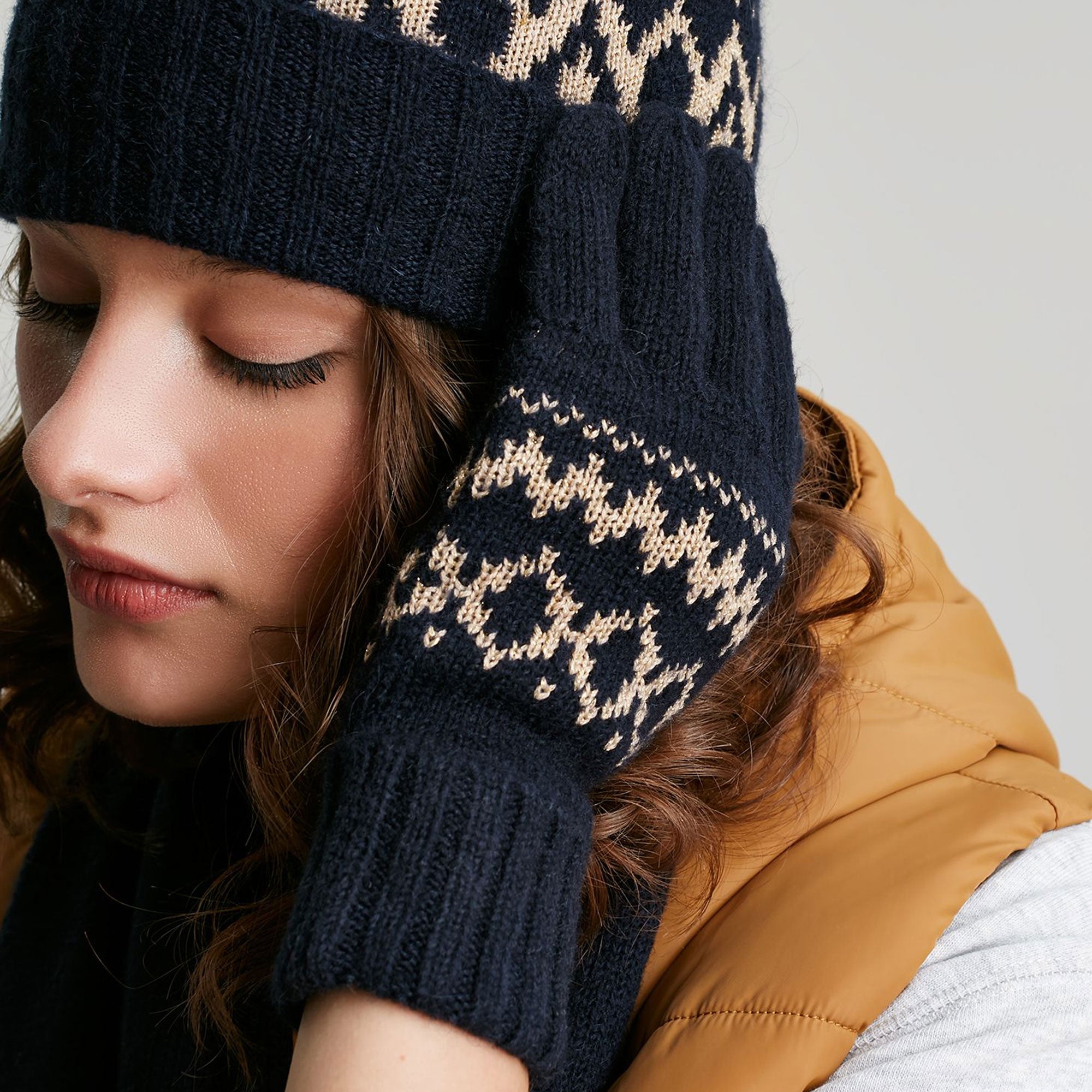 Joules Ladies Shetland Fairisle Glove