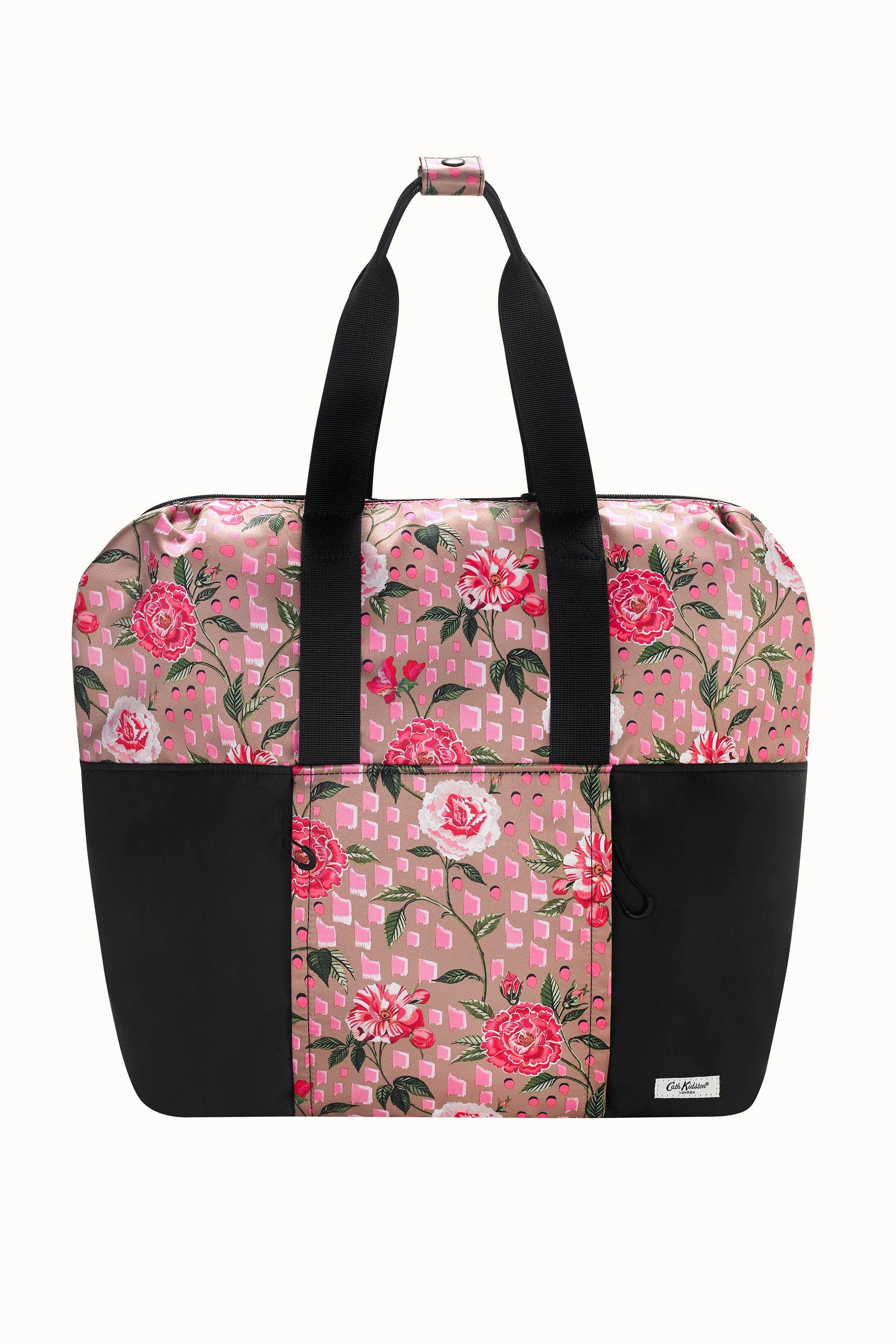 Tea Rose Recycled Satin Backpack Tote