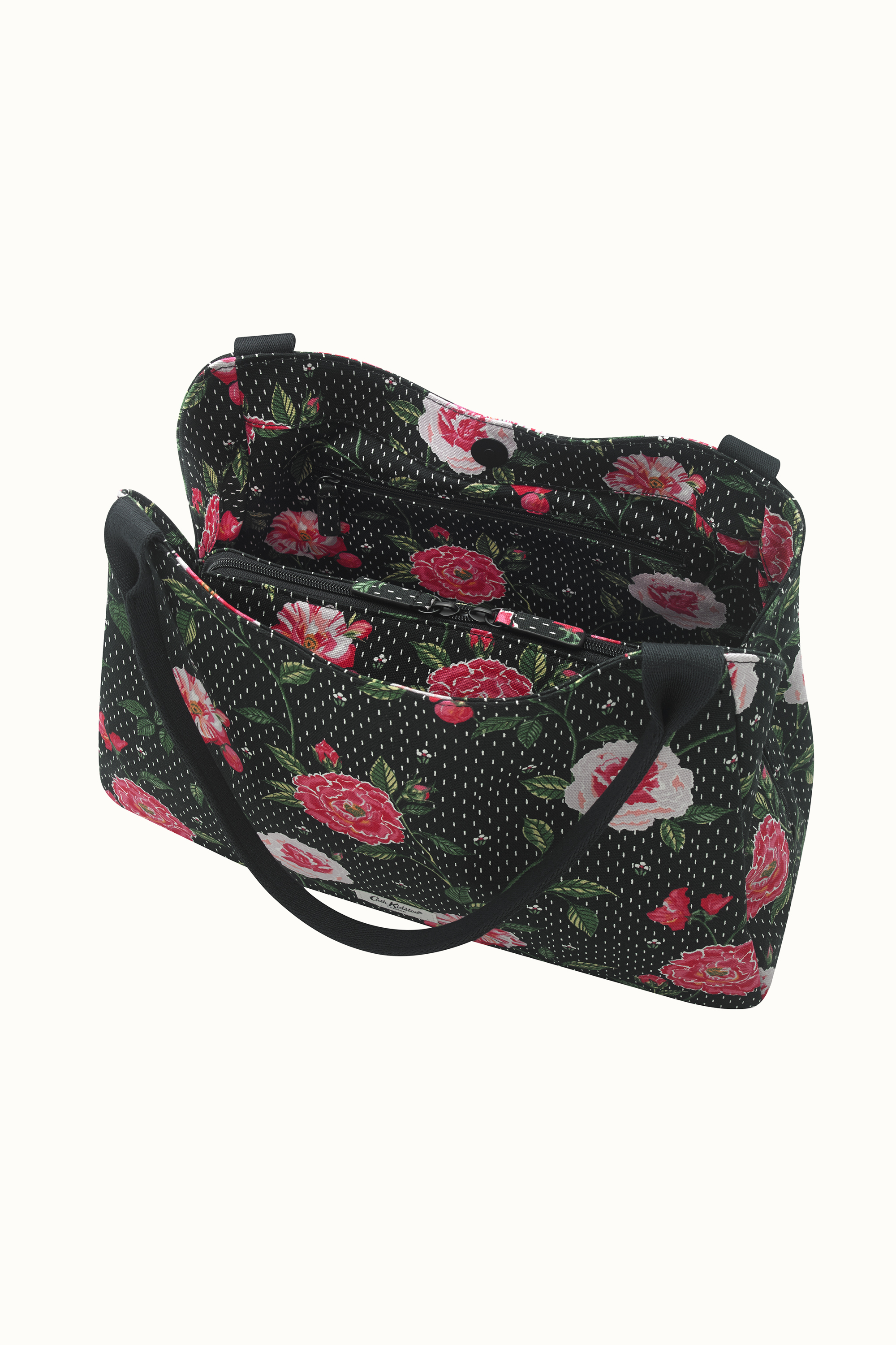 Tea Rose Black The New Day Bag