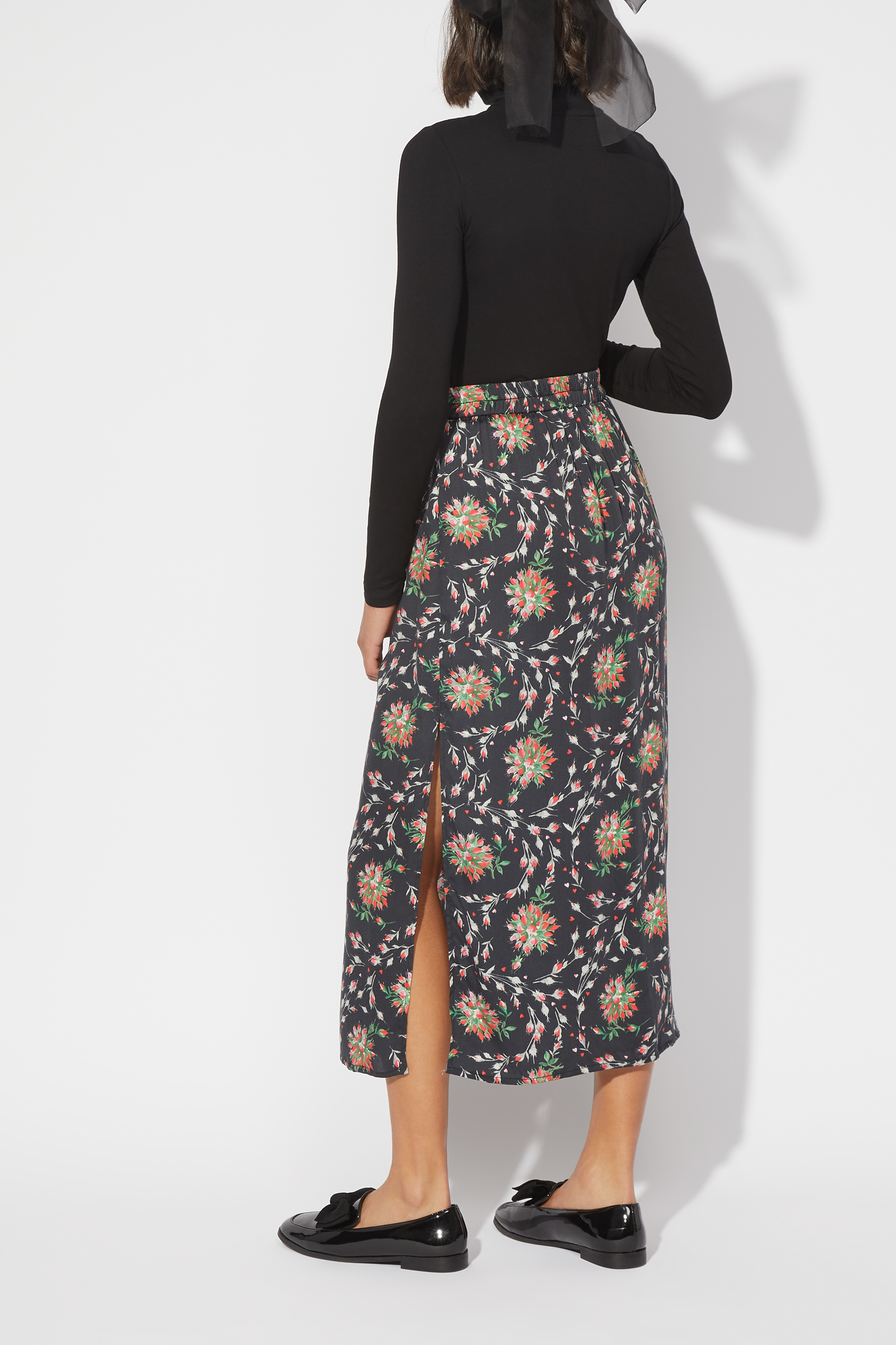 Forever Printed Slip Skirt