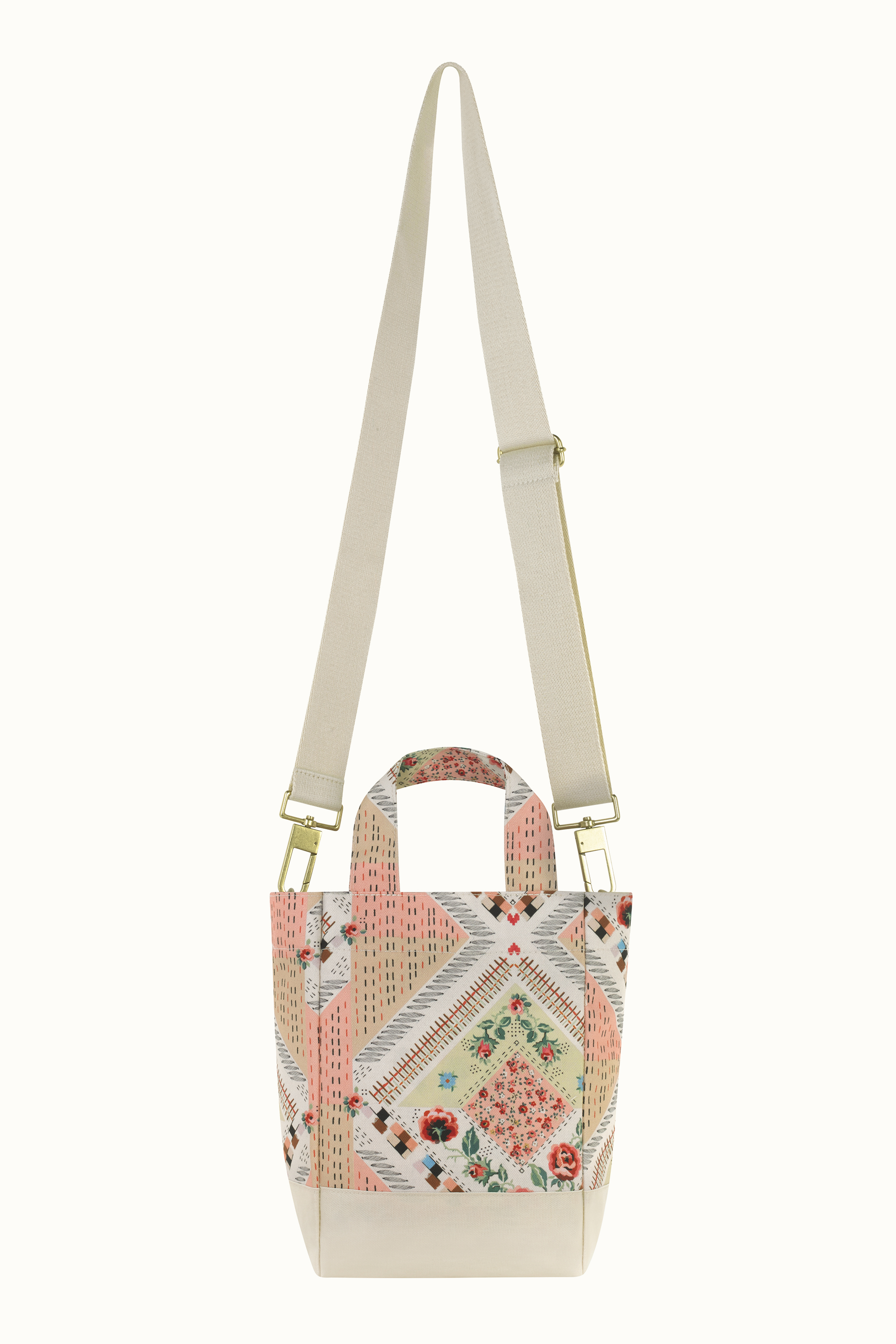 Patchwork Organic Cotton Small Tote