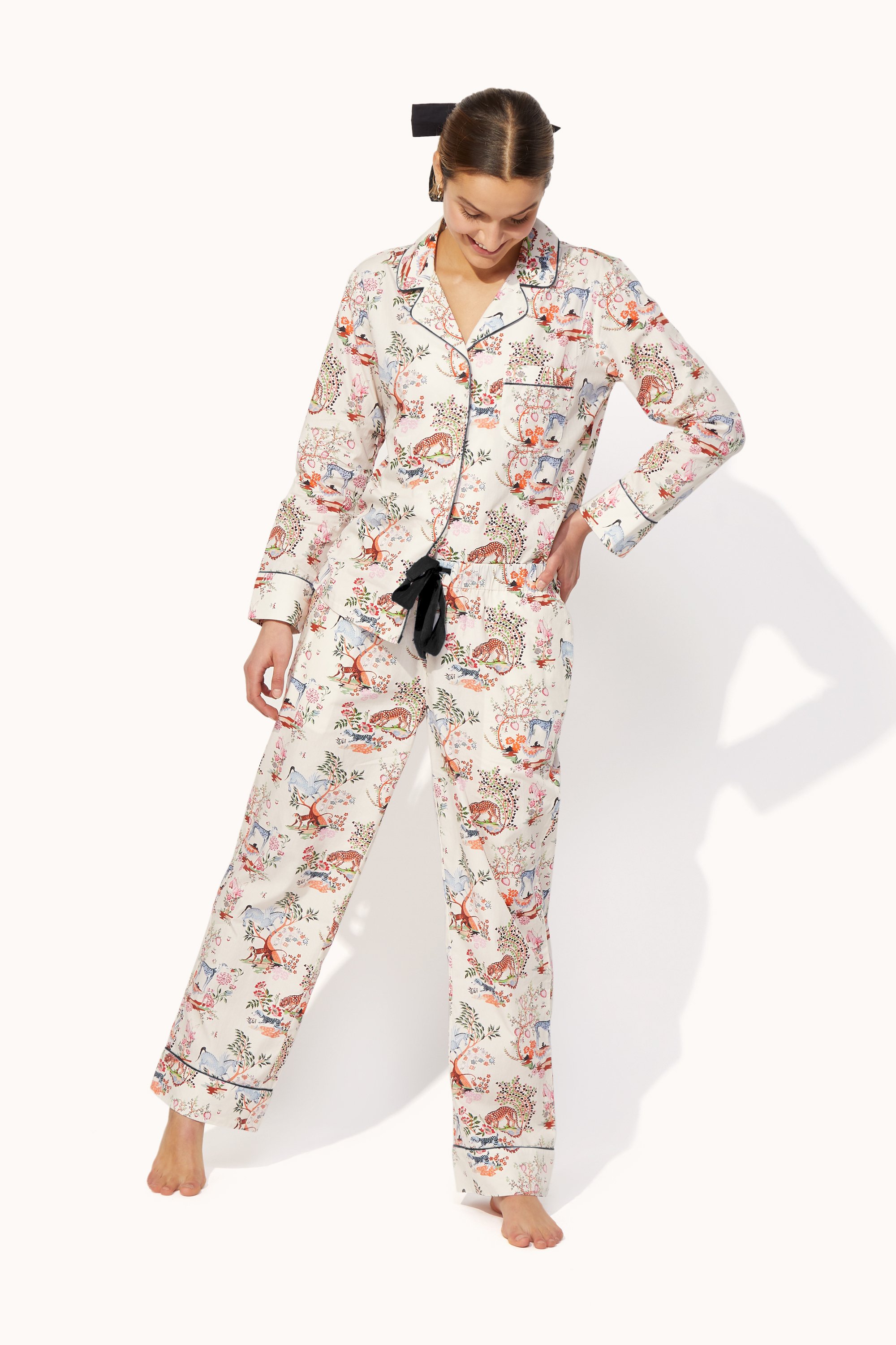 Painted Kingdom Long Woven PJ Set