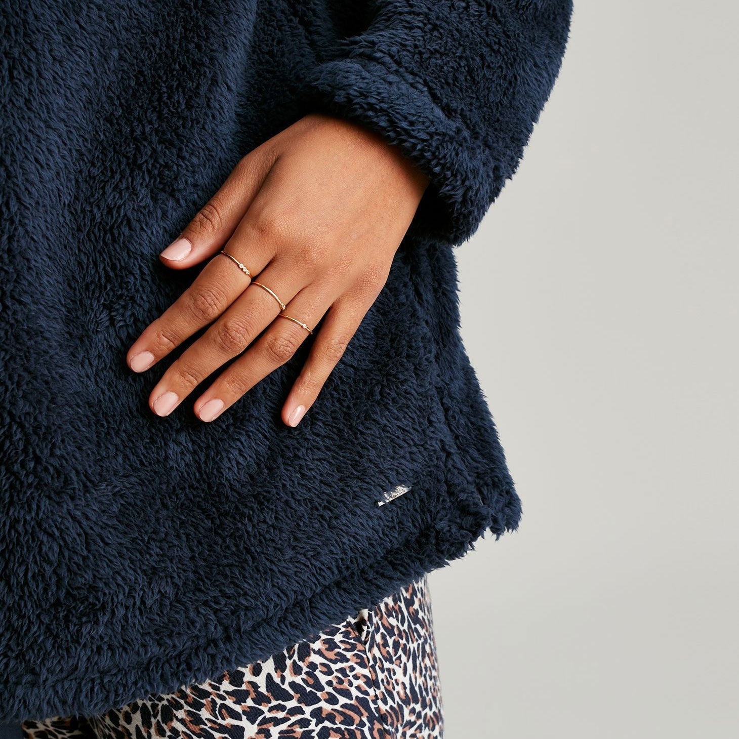 Joules Ladies Polly Fleece Zip Neck Pullover