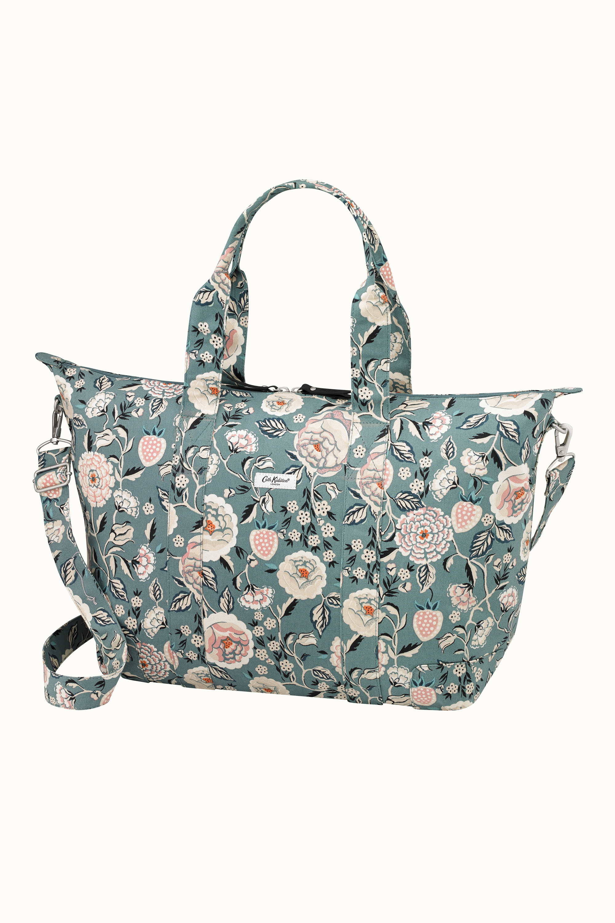 Strawberry Garden Foldaway Overnight Bag