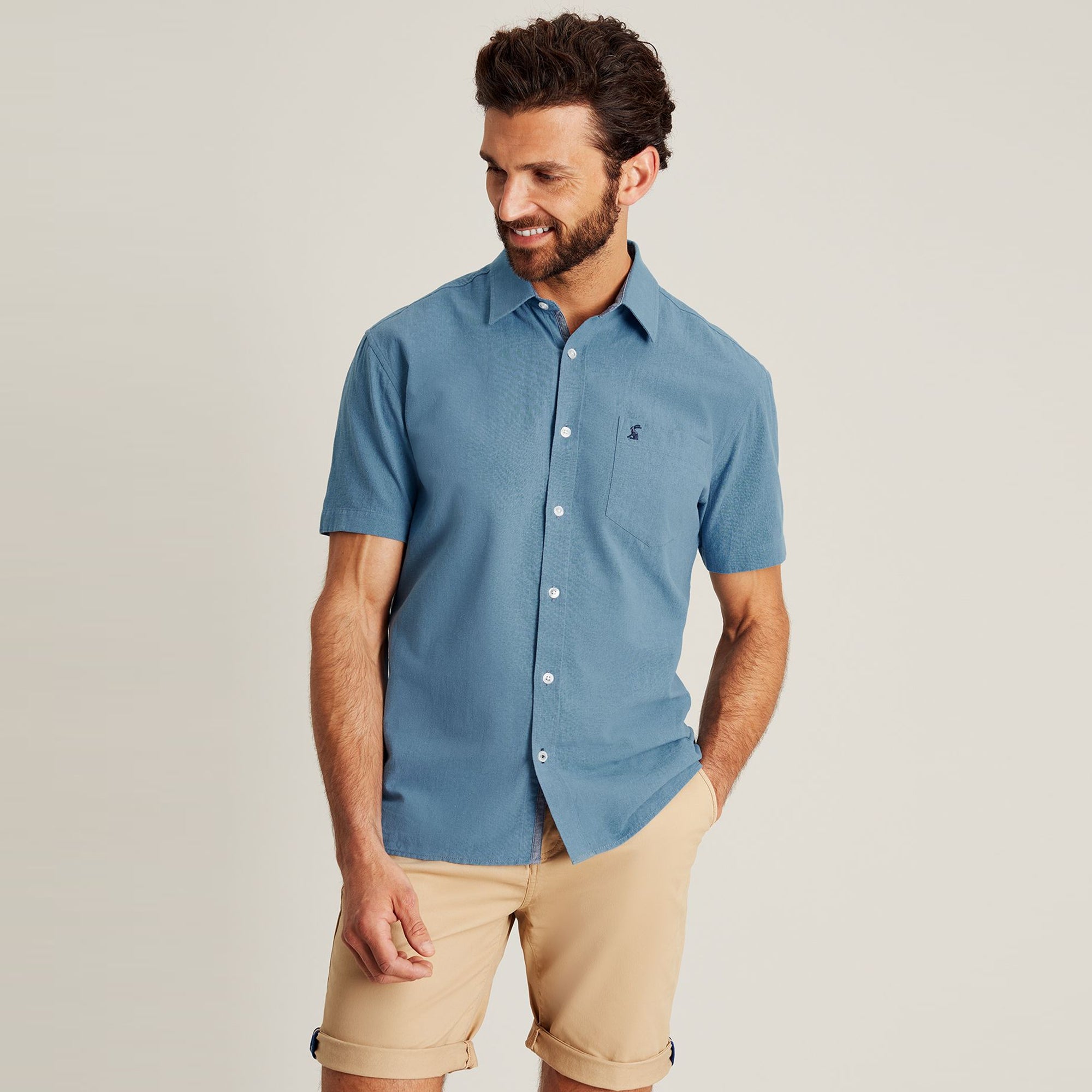 Joules Mens Breaker Linen Shirt