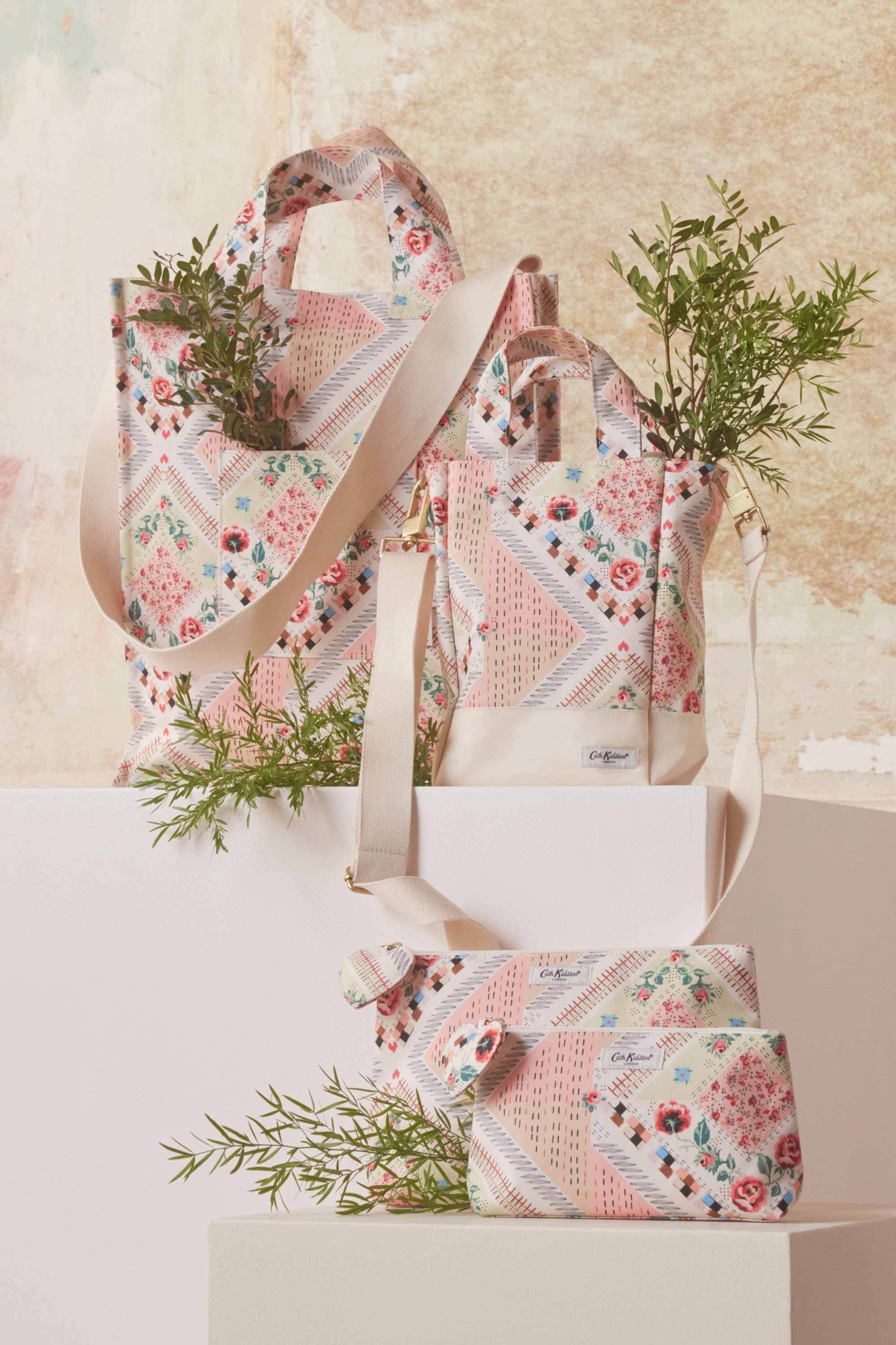 Patchwork Organic Cotton Small Tote