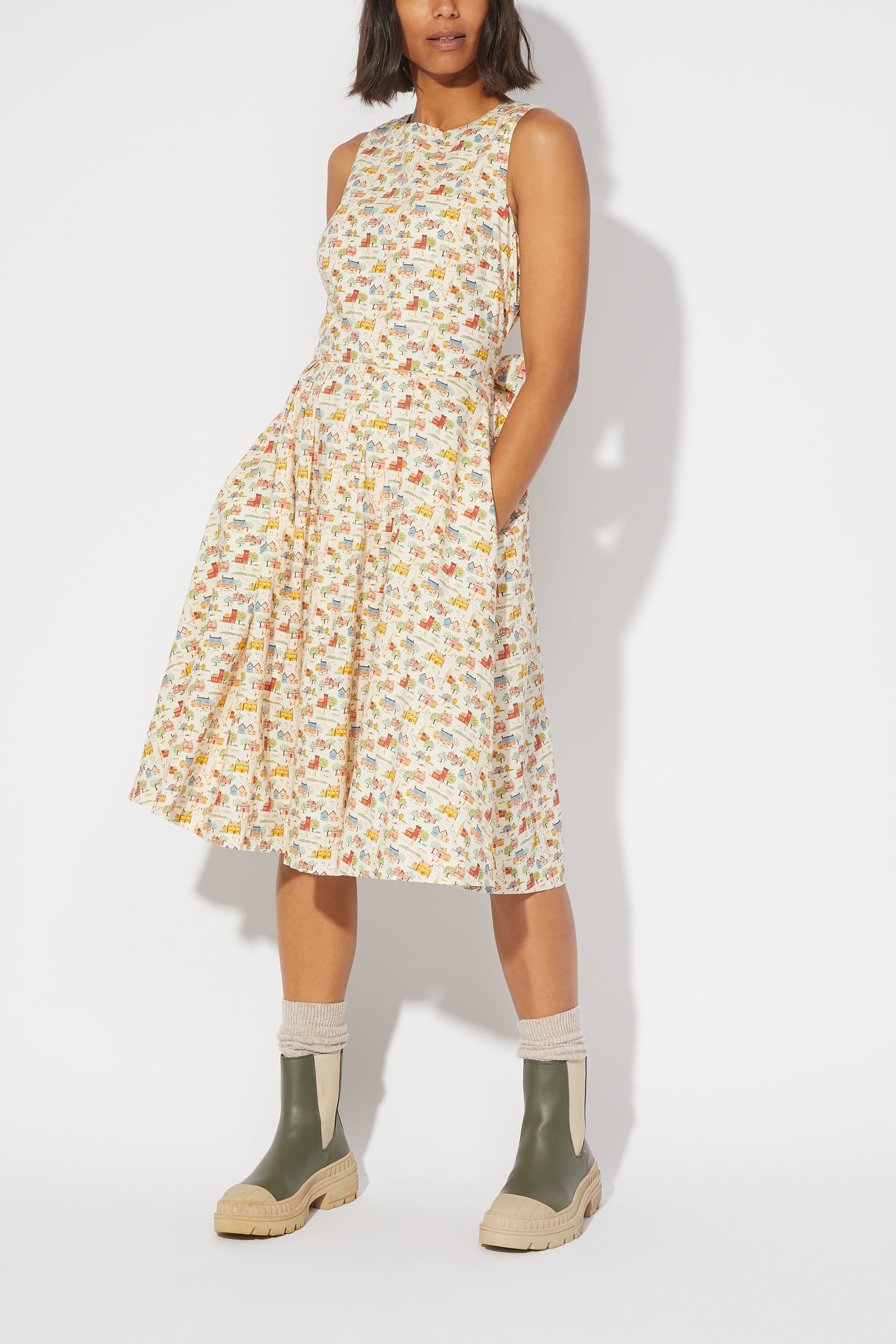 Home Sweet Home Tie Waist Dress