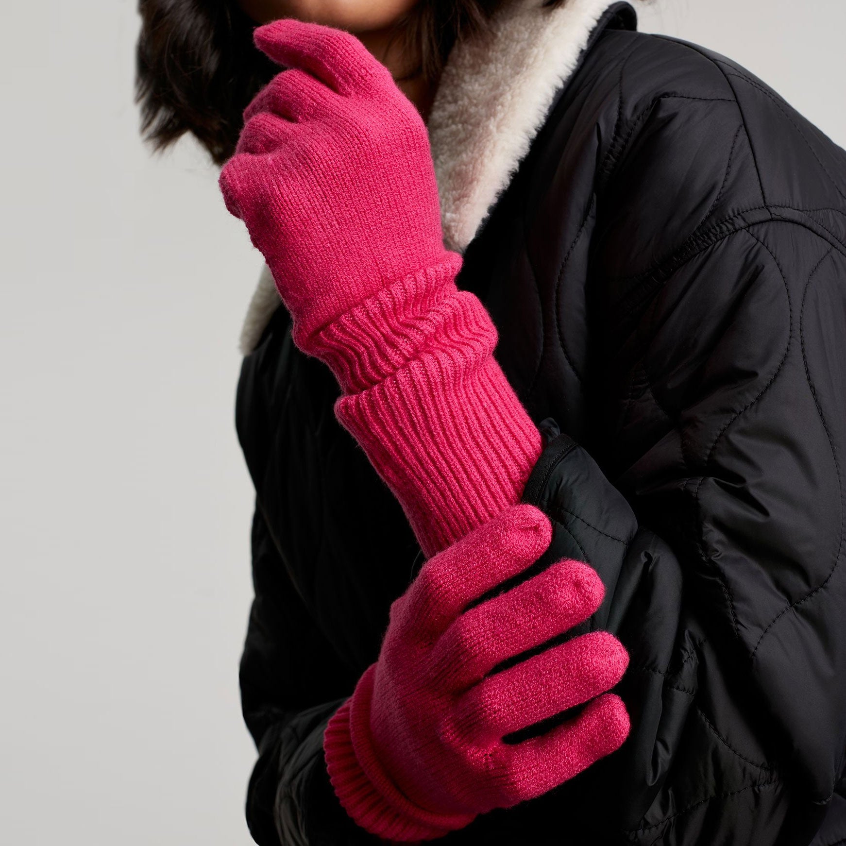Joules Ladies Shinebright Ribbed Glove