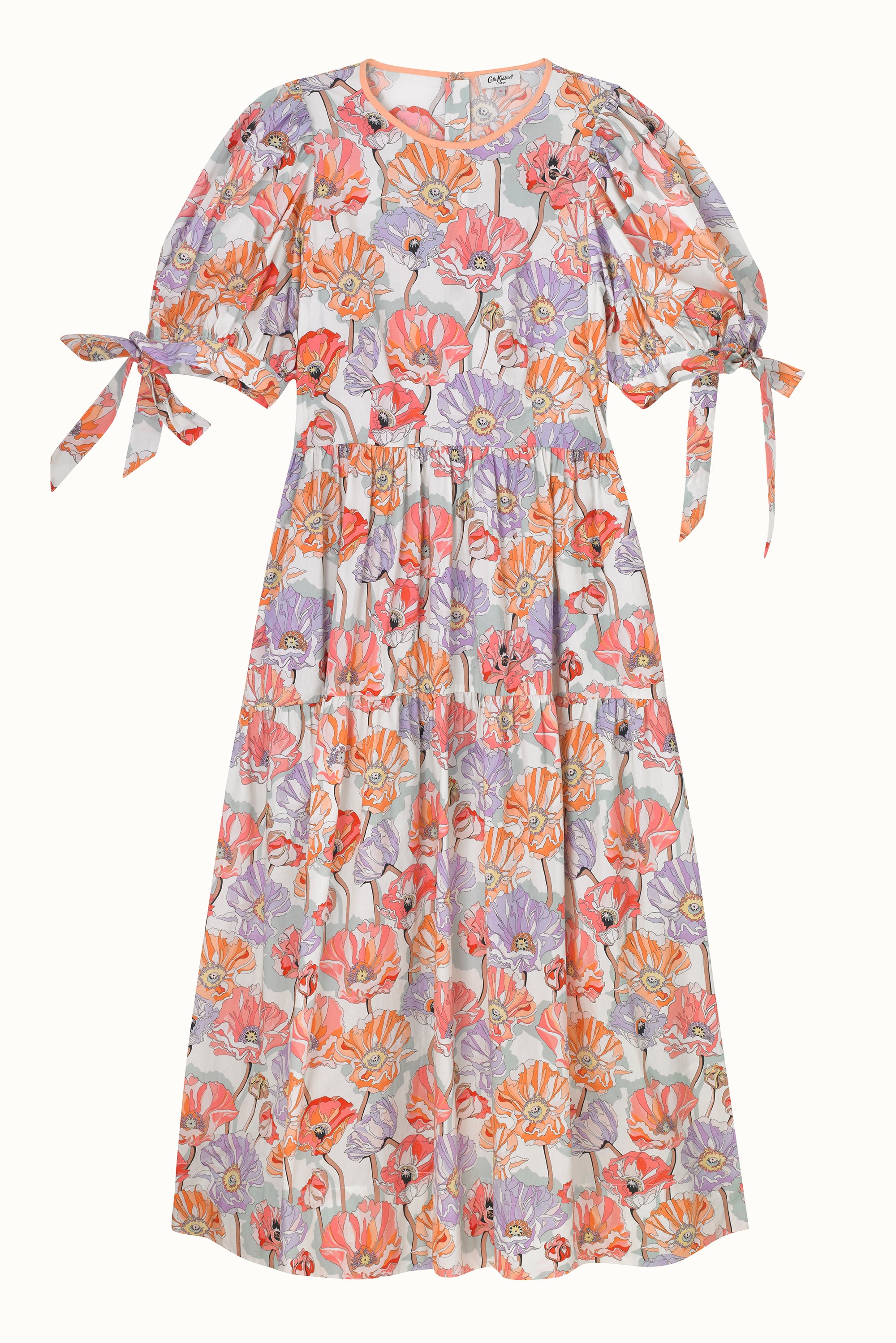 Summer Poppy Midscale Short Sleeve Soft Waisted Dress