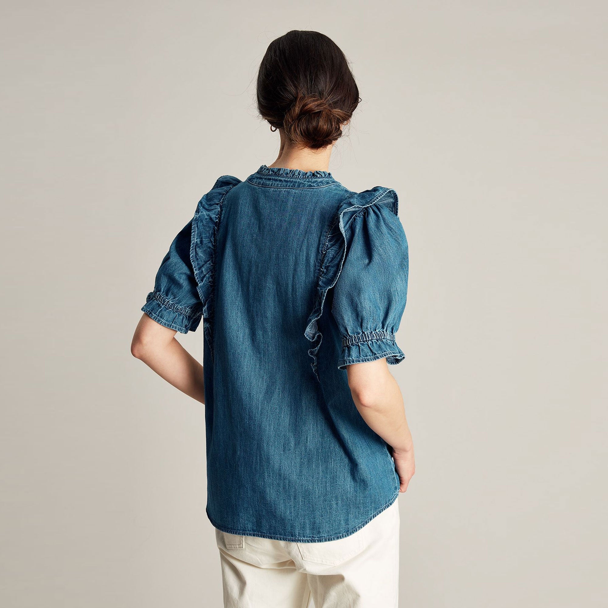 Joules Ladies Arlie Frill Blouse