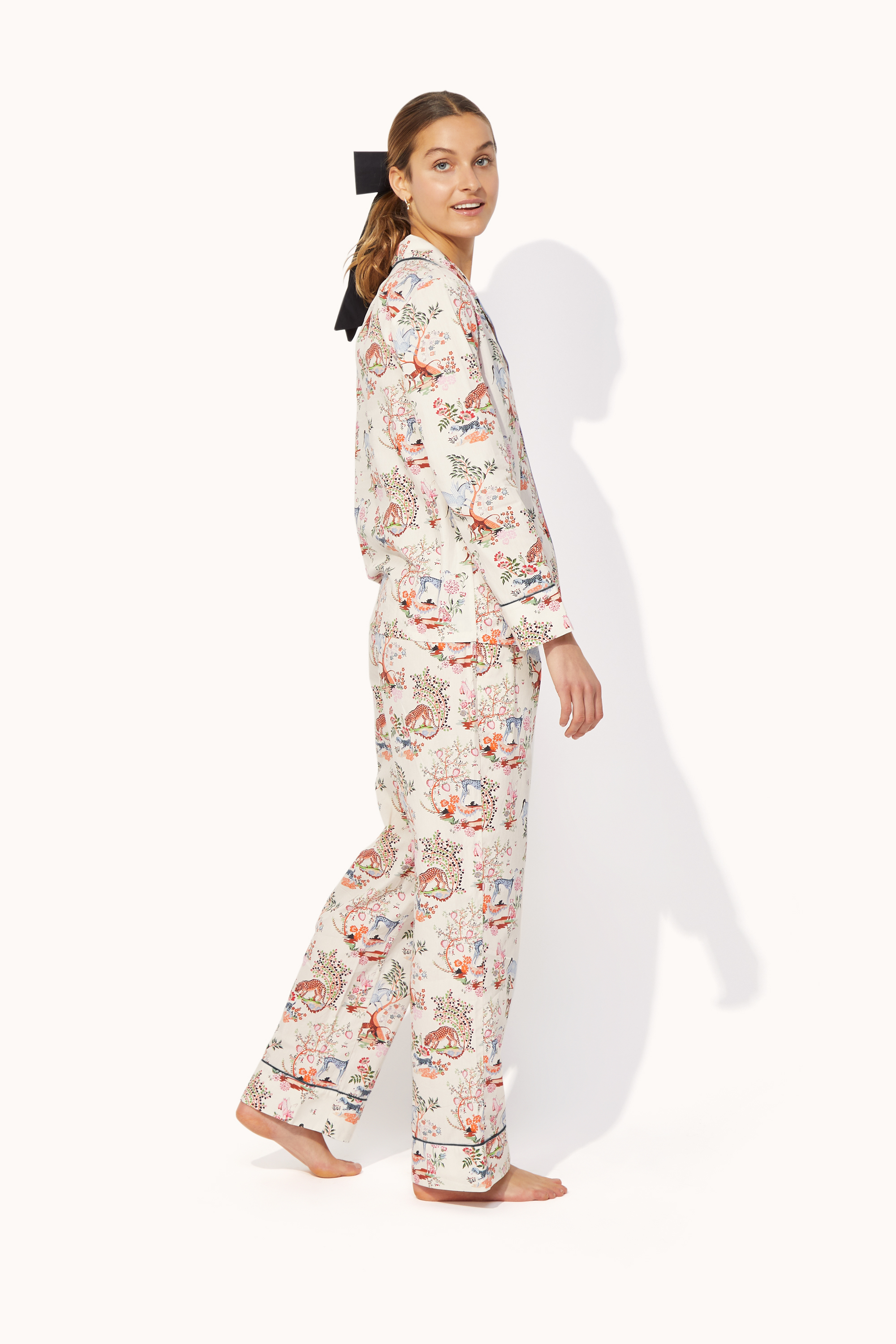 Painted Kingdom Long Woven PJ Set
