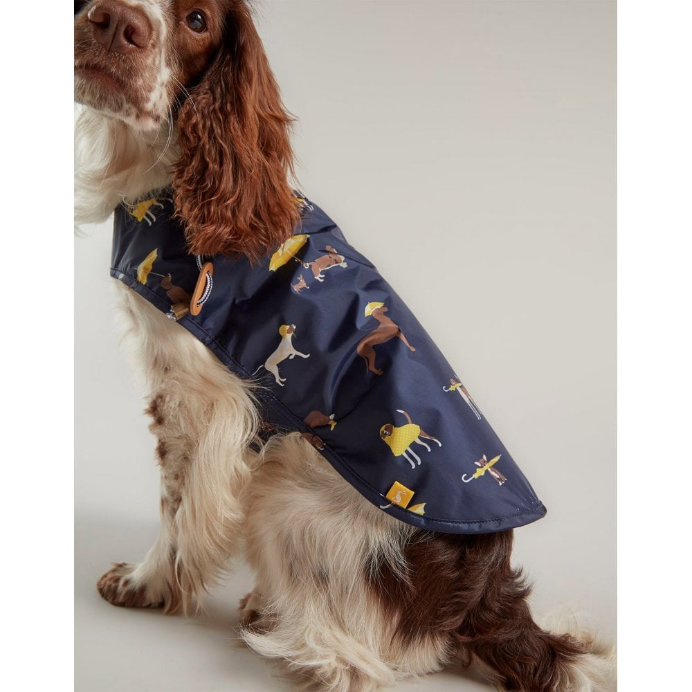 Joules Water Resistant Printed Raincoat for Dogs