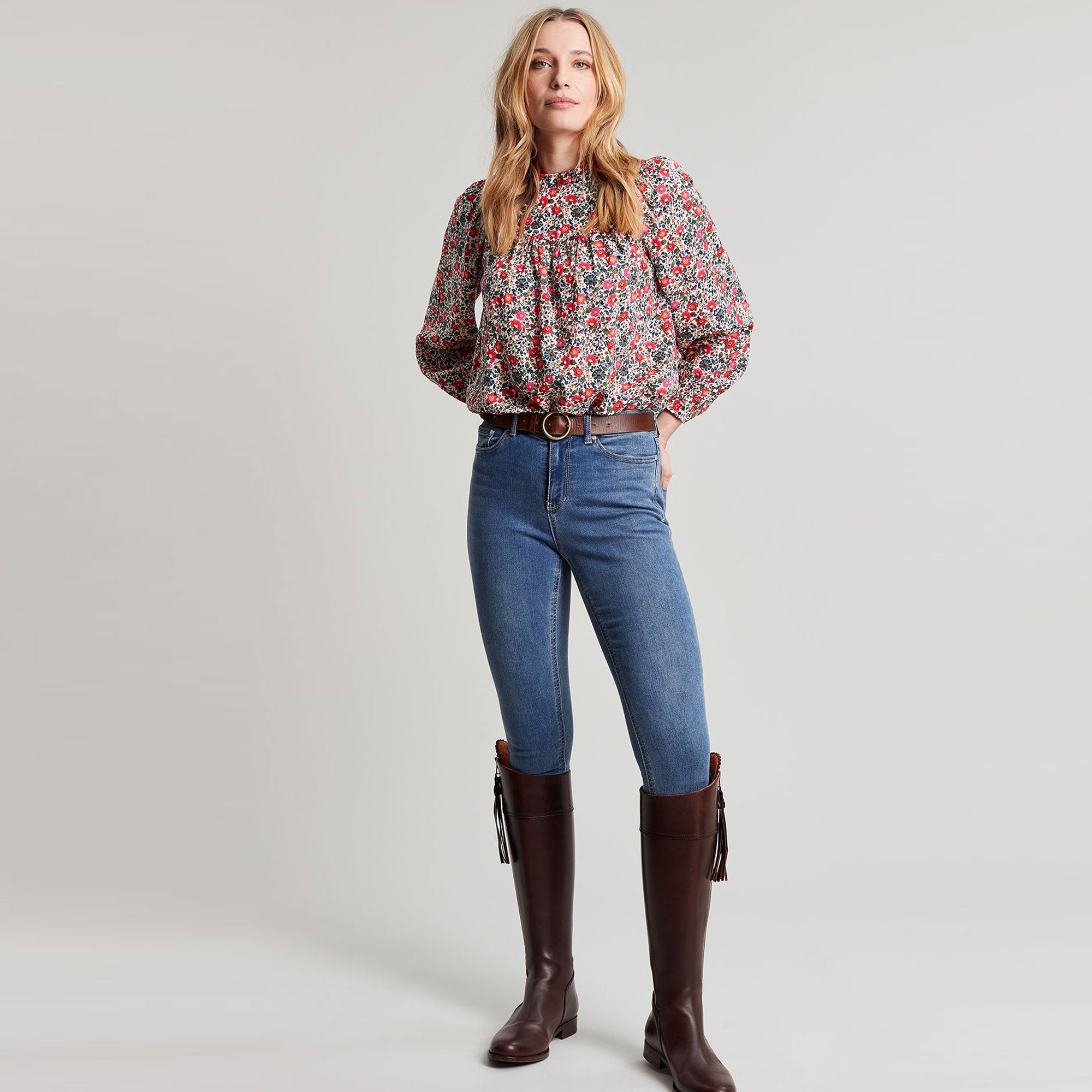 Joules Ladies Arietta Pop Over Voile Blouse