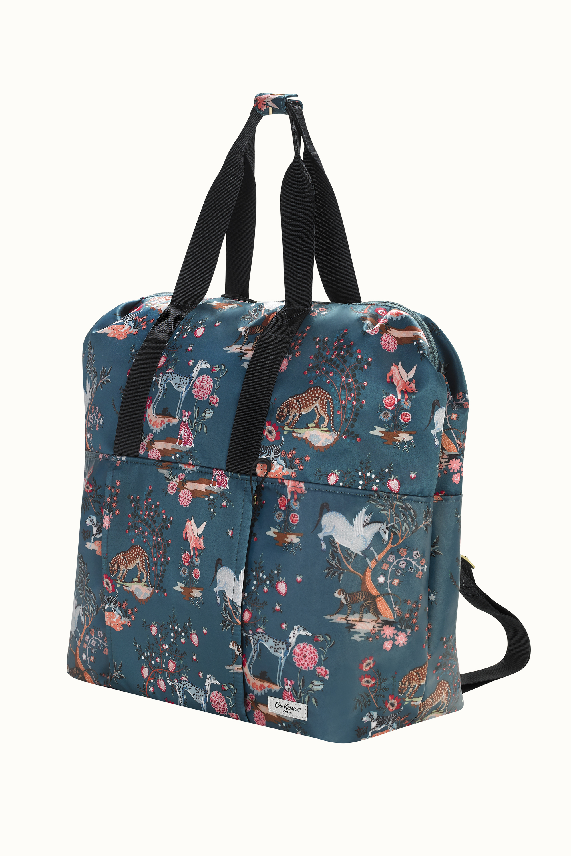 Painted Kingdom Recycled Satin Backpack Tote