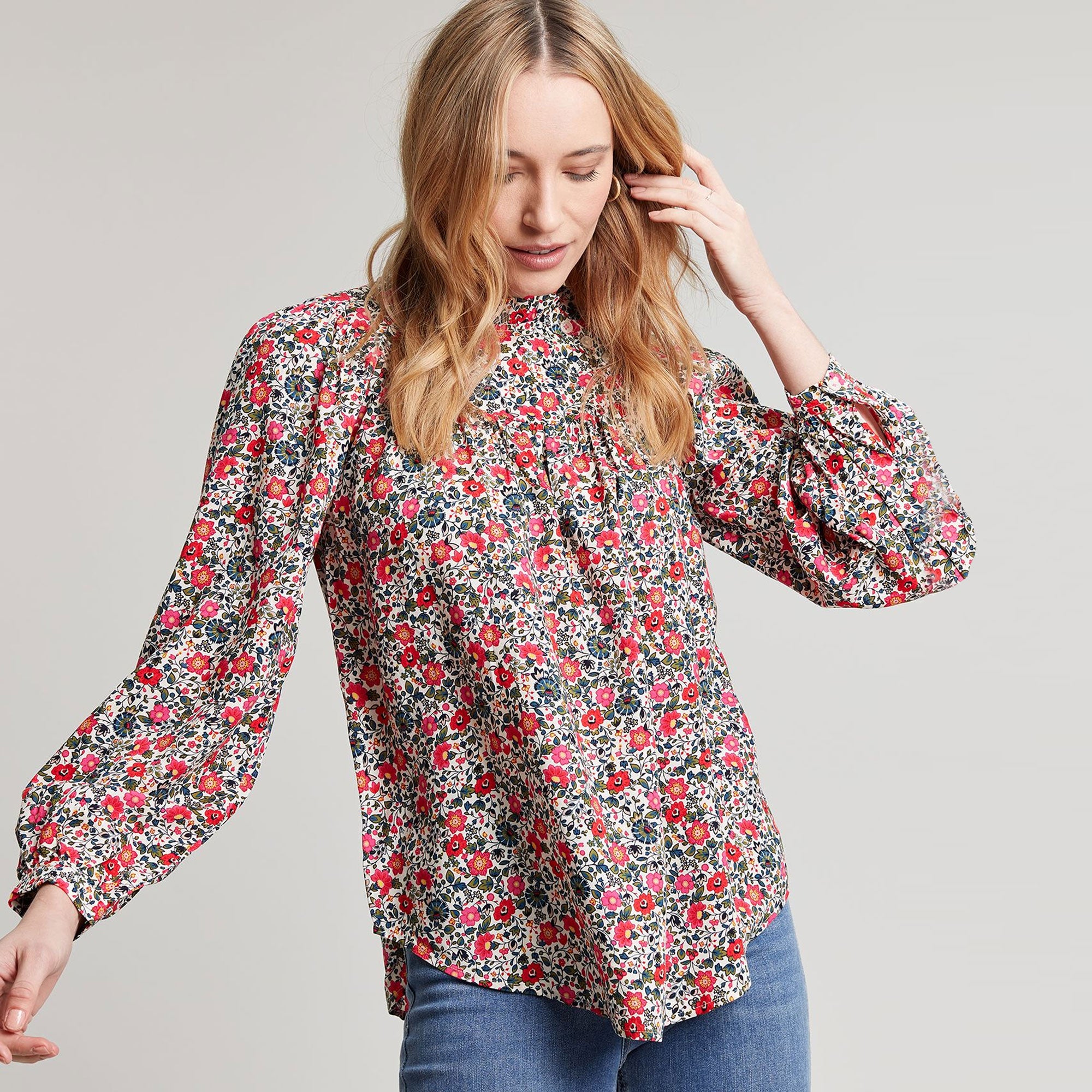 Joules Ladies Arietta Pop Over Voile Blouse