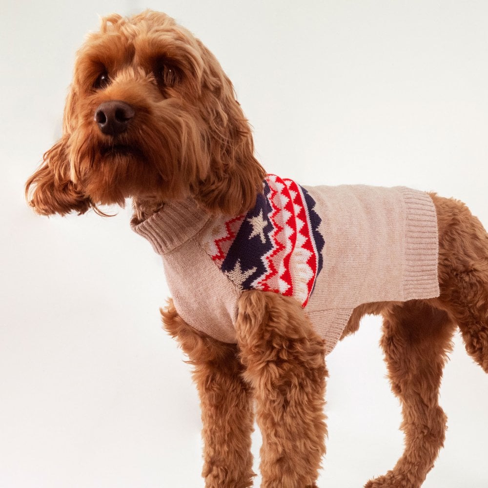 Joules Fairsle Knit Jumper for Dogs