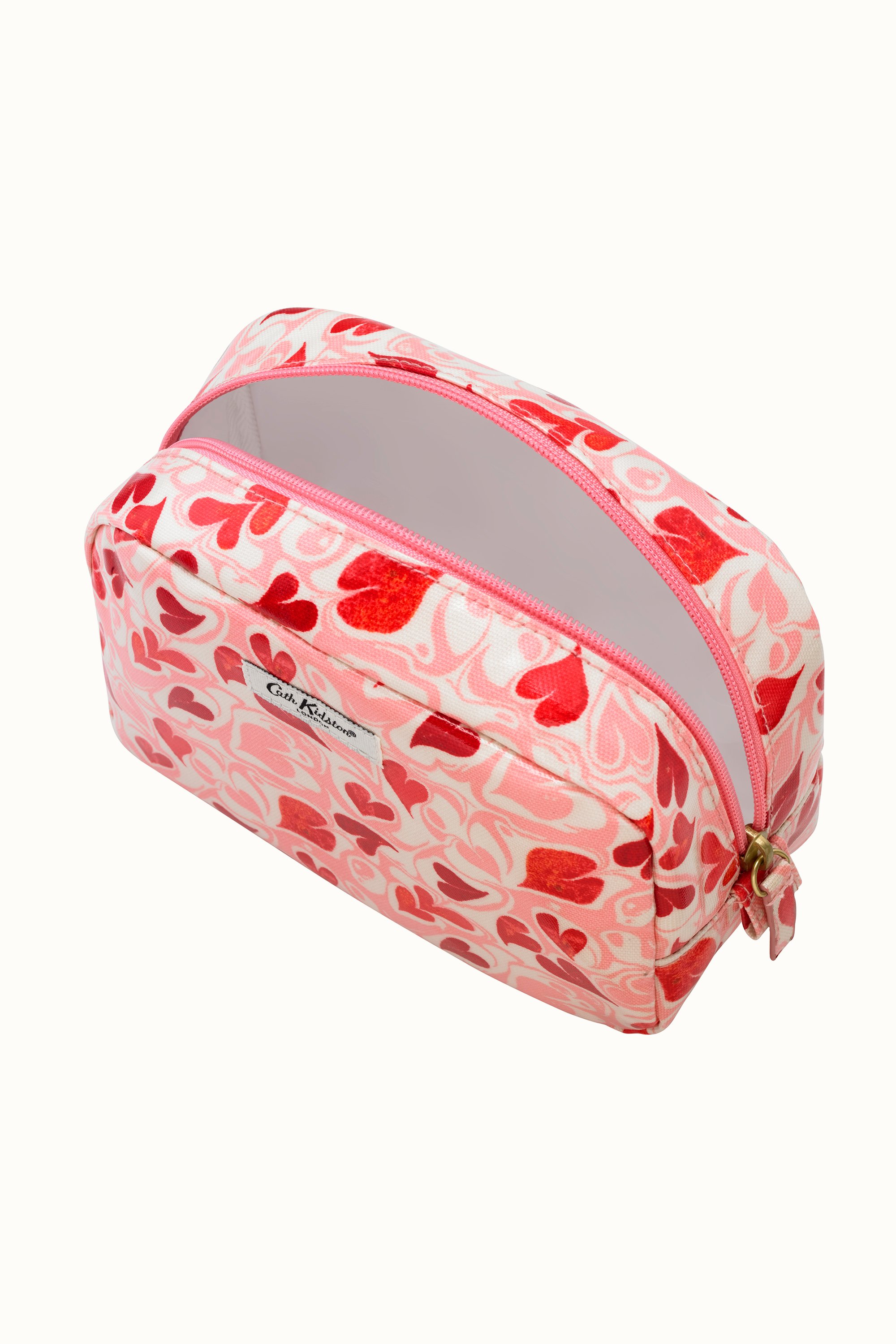 Marble Hearts Ditsy Classic Cosmetic Case