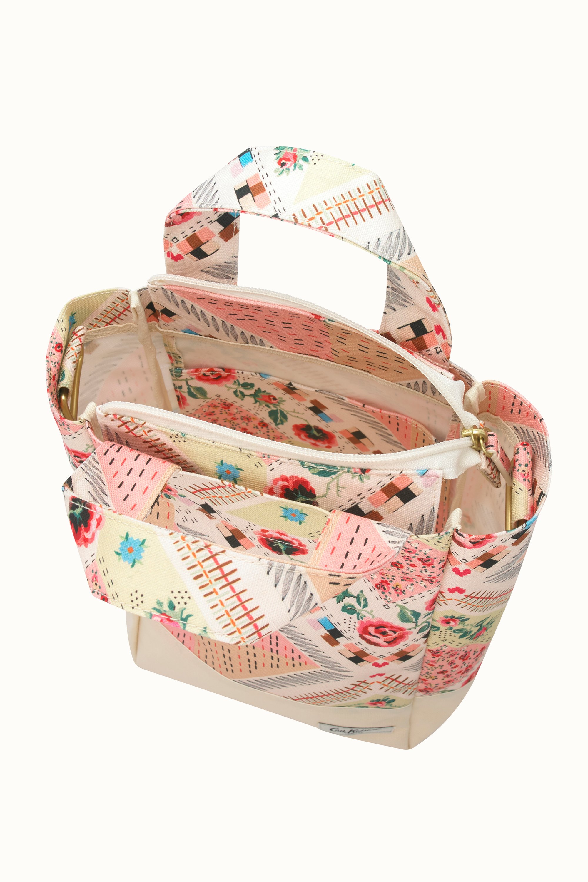 Patchwork Organic Cotton Small Tote