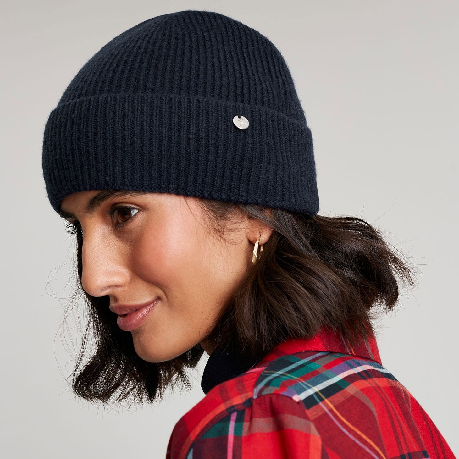 Joules Ladies Shinebright Ribbed Hat