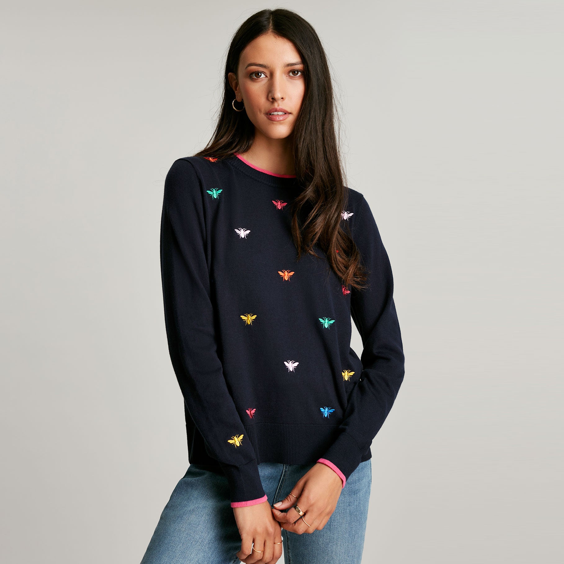 Joules Ladies Mariella Bee Intarsia Jumper