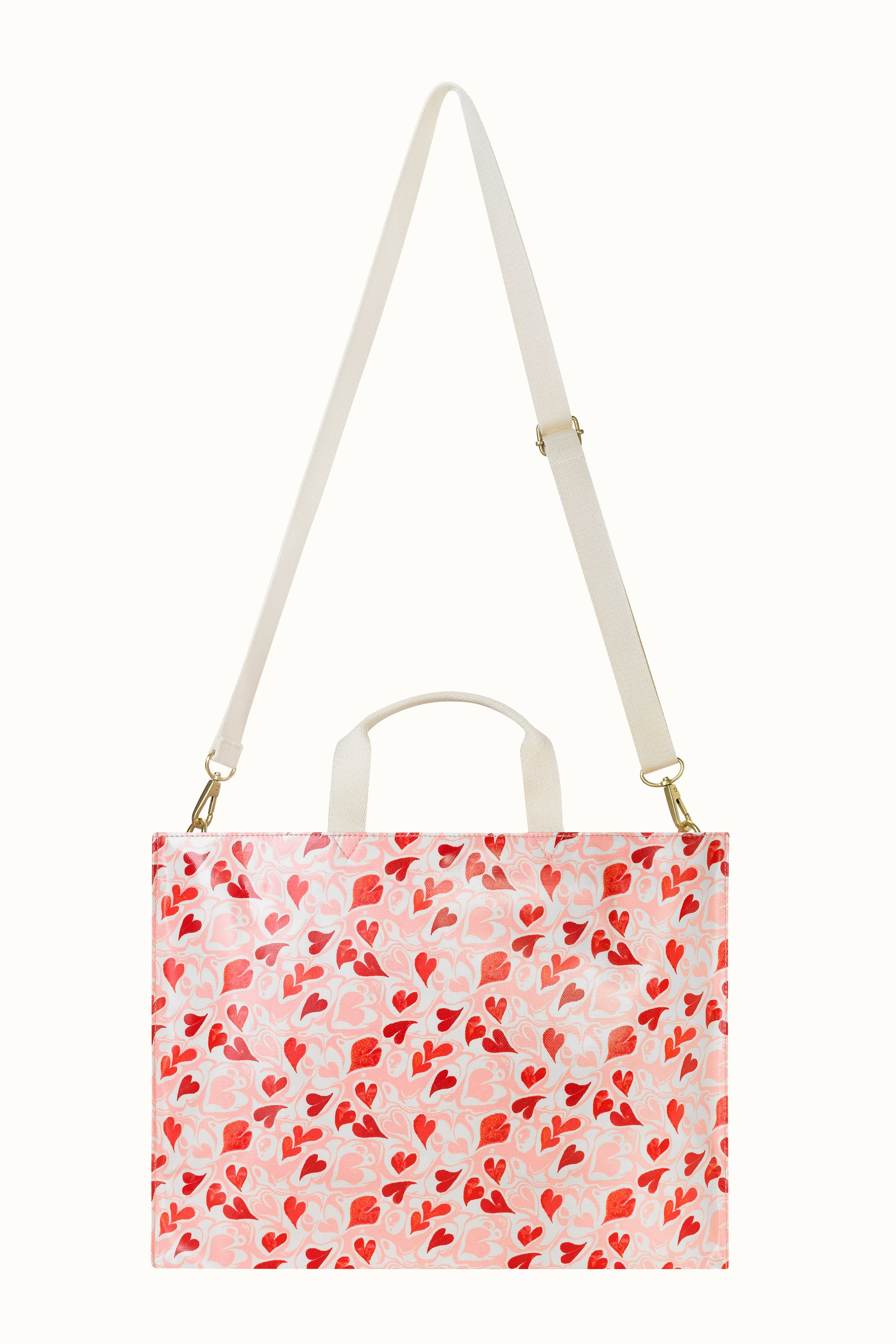 Marble Hearts Ditsy Strappy Carryall